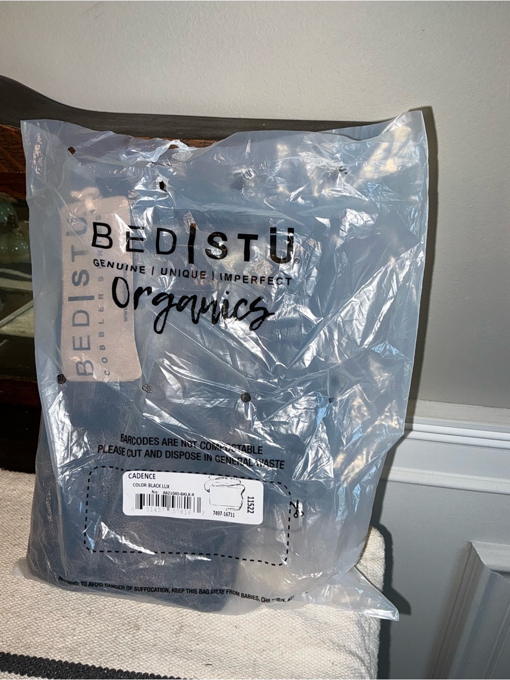 NWT Bed Stu Leather Cadence Wallet Wristlet Crossbody Bag Black Lux MSRP $179 - Picture 14 of 15